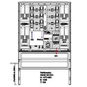GSAB Elektrotechnik - Zähler-Komplettschrank Wandlermessung 04.W250.Ei-AR-01 N-energie 250A