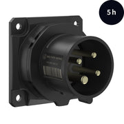 Walther Werke - CEE-Gerätestecker (IEC 60309) CEE NEO Anbaugerätestecker FW610405CC gerade 16A 4P 5h − 10 Stück