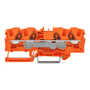 WAGO - Durchgangs-Reihenklemme 4-Leiter-Durchgangsklemme 2006-1402 6qmm, orange − 25 Stück