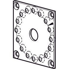 Somfy - Zubehör/Ersatzteile für Tor-/Rollladenantriebe Antriebslager 9706034 für LT50/60 NHK Ant