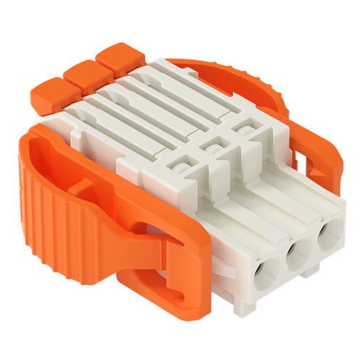WAGO - Kabelsteckverbinder für Leiterplattensteckverbinder 1-Leiter-Federleiste,Hebel 2734-1103/038-000 PushinCAGECLAMP,lgr − 100 Stück