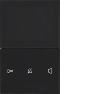 Elcom - Innenstation für Türkommunikation Video-Innenstation Komfort REA665Y AP 2Draht sw/glänz