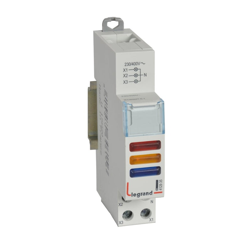 Legrand - Leuchtmelder Reiheneinbau Meldeleuchte Legrand 412935 LED, rt-ge-bl