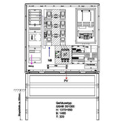 GSAB Elektrotechnik - Zähler-Komplettschrank Wandlermessung 22.W250.AR-ZWS-dir 250A