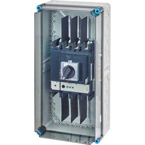 Hensel - Verteilerbaugruppe mit Leistungsschalter MiLasttrennschaltergehäuse Mi 7444 400 A, 4polig + PE