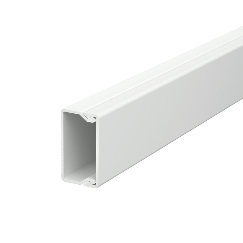 OBO Bettermann - Leitungsführungskanal Wand+Deckenkanal m.Obert. WDK20035LGR 20x35mm,PVC − 2 Meter