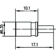Telegärtner - Koax-Steckverbinder SMB-Kabelbuchse cr/cr AU 100024878 G7 (RG316/U) − 5 Stück