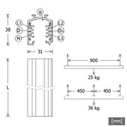 LTS Licht&Leuchten - Stromschiene 3m ST-A 30/9000A-3-STsw schwarz