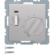 Berker - Raumthermostat Temperaturregler alu/lack 20316084 24V m.Öffner