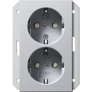Gira - Steckdose SCHUKO 273526 2fach Dose alu