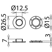 DEHN - Zubehör/Ersatzteile für Sicherheitsgeräte Öse OEK 12 NS Kst,Bohrung 12mm