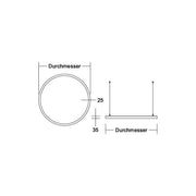 Brumberg Leuchten - Pendelleuchte LED-Pendel-Ringleuchte 84110173CA 3000K, Casambi