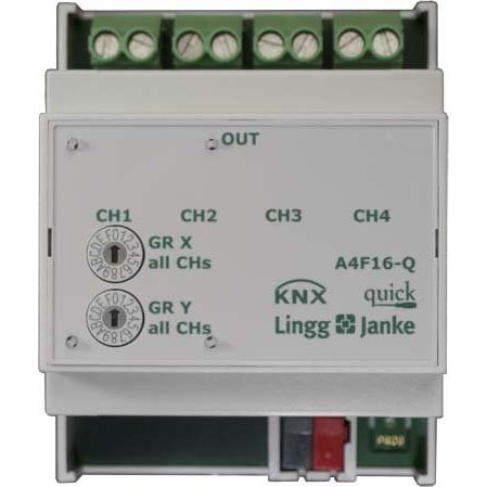 Lingg&Janke - Bussystem-Schaltaktor Schaltaktor 4-fach A4F16-Q 16A A4F16Q KNX-Quick