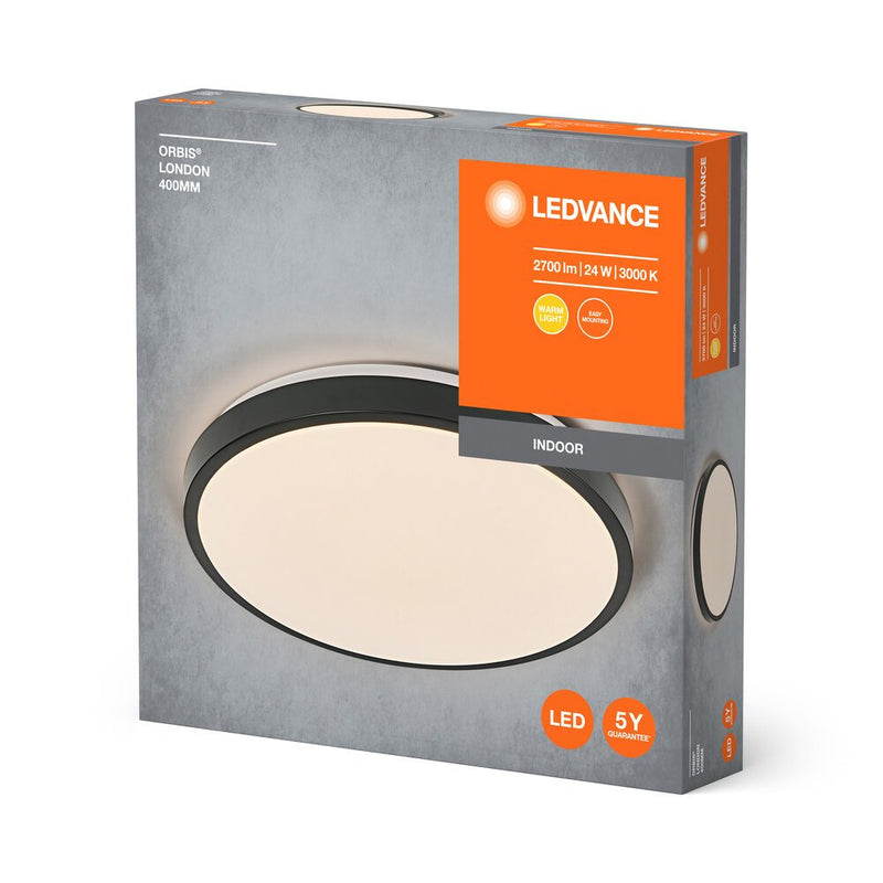 Ledvance - Decken-/Wandleuchte LED-Deckenleuchte Orbis #4058075832732 3000K, sw  − 1 Stück