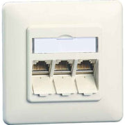 Metz Connect - Kommunikationsanschlussdose Kupfer Anschlussdose C6Amodul UP TN C6Amod-3UP-180rw 3Port 180 UP,rws