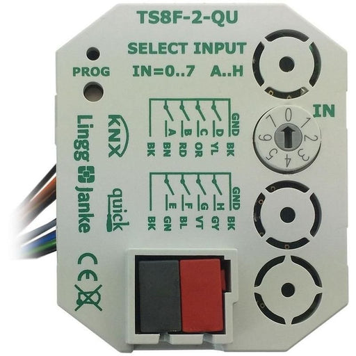 Lingg&Janke - Bussystem-Binäreingang KNX-Tasterschnittstelle TS8F-2-QU quick f.8 Einzeltast