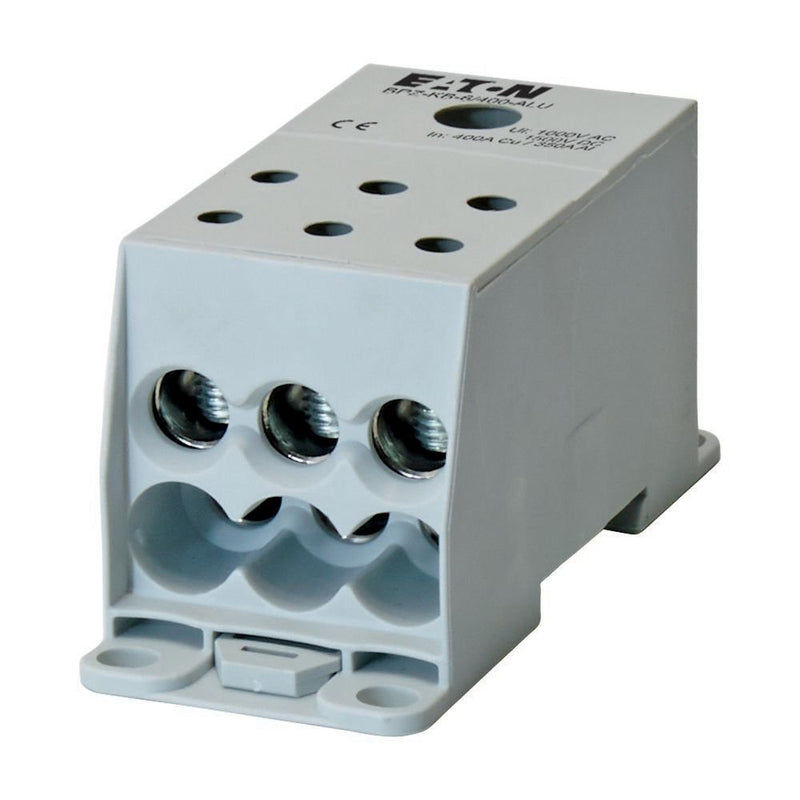 Eaton - Verteilerbaugruppe Klemmen Klemmenblock 1polig 400A BPZ-KB-6/400-ALU 6 Abgangsklemmen Alu