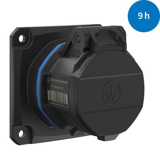 Walther Werke - CEE-Anbausteckdose (IEC 60309) CEE NEO Anbaudose FW411409CC gerade 16A 4P 9h − 10 Stück