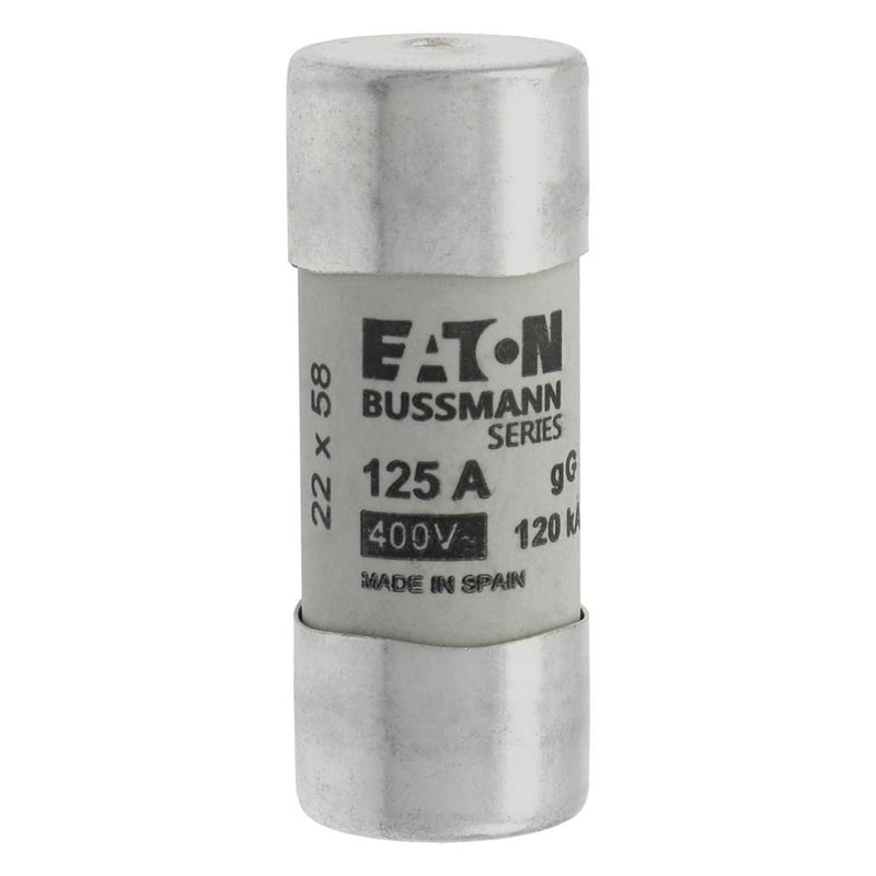 Eaton - Zylindrische Sicherung Sicherungseinsatz C22G125S 125 A, AC 400 V − 10 Stück