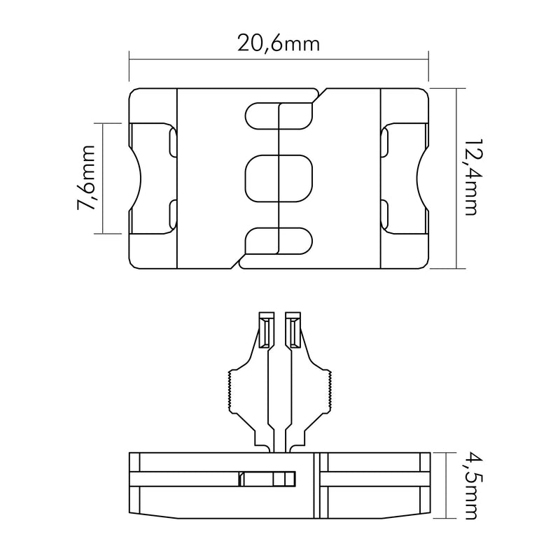 Nobile - Zubehör/Ersatzteile für Lichtschlauch/-band Verbinder starr 5er Set 5011510025