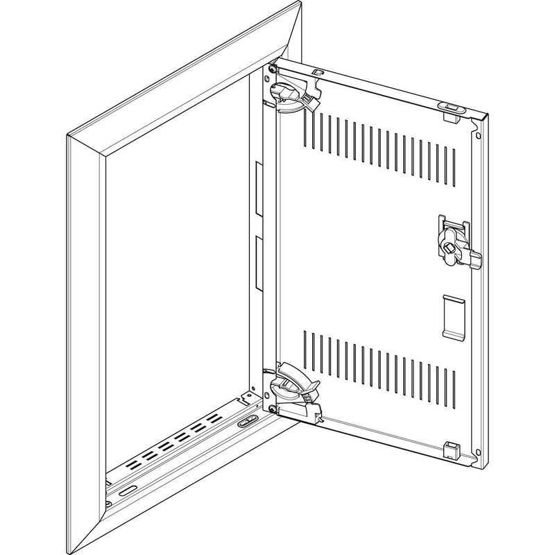 ABN - Tür/Bedientableau (Schaltschrank) Blendrahmen + Tür GBRU13TL für UP-VT,1x3-reihig