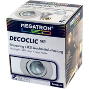 Megatron - Downlight/Strahler/Flutlicht LED-Einbauspot Set MT75401 2800K dim ws