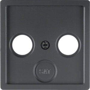 Berker - Einsatz/Abdeckung für Kommunikationstechnik Zentralstück anth/sa 12036086 f. Antennensteckdose