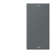 Jung - Abdeckung/Bedienelement für Installationsschalterprogramme Taste 2fach m. Pfeilsymb. LC 402 TSAP 202 gris fonce 31