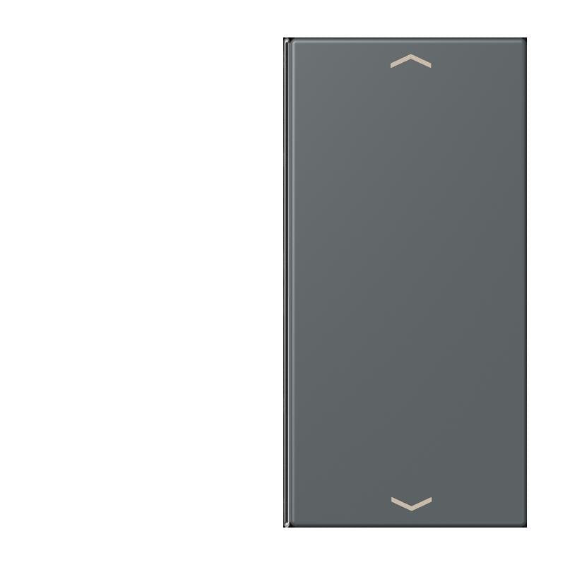 Jung - Abdeckung/Bedienelement für Installationsschalterprogramme Taste 2fach m. Pfeilsymb. LC 402 TSAP 202 gris fonce 31