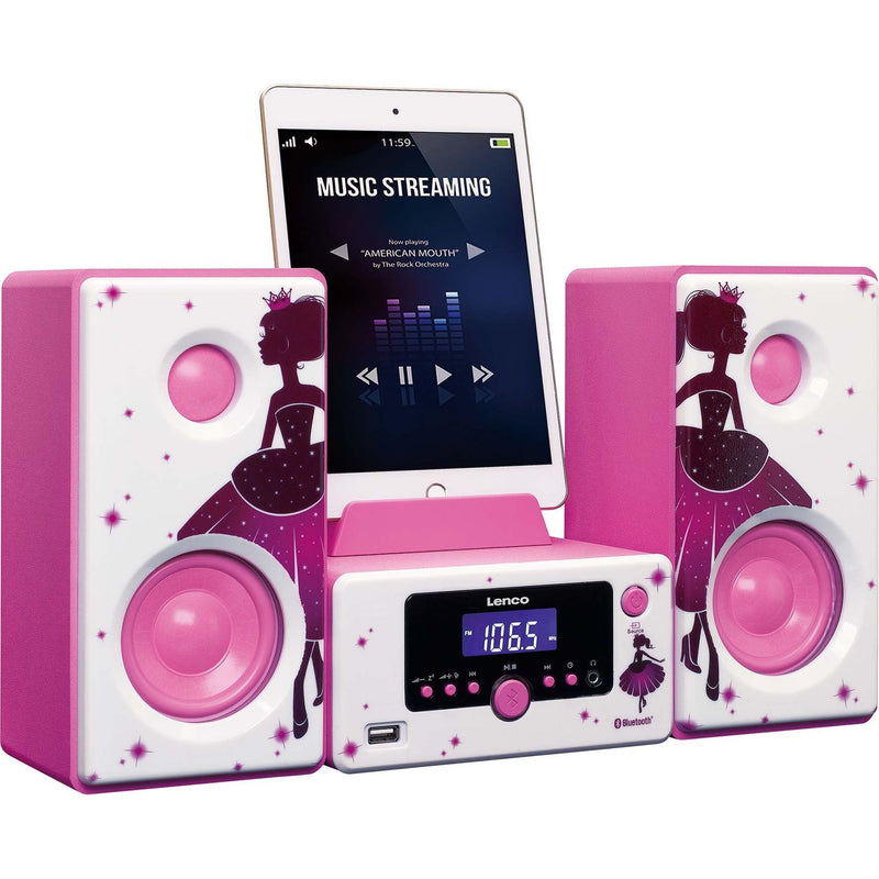 LENCO - HiFi-Komplettsystem Microanlage MC-020 Princess PLL/FM,BT