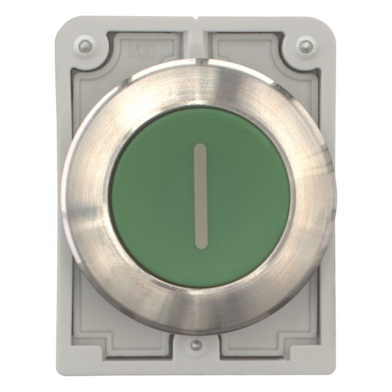 Eaton - Frontelement für Drucktaster Drucktaste RMQ-Titan M30I-FD-G-X1 flach tastend grün