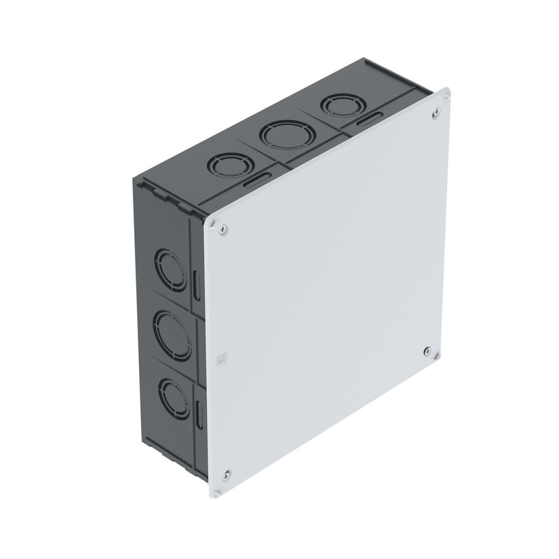 OBO Bettermann - Dose, Gehäuse für Montage in der Wand/Decke Verbindungskasten UV 200 K up 200x200x65, sw − 10 Stück