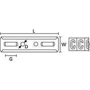 HellermannTyton - Kabelmarkierungssystem Edelstahl-Träger SSC46SS316ML10 5 Einzelmarkierer