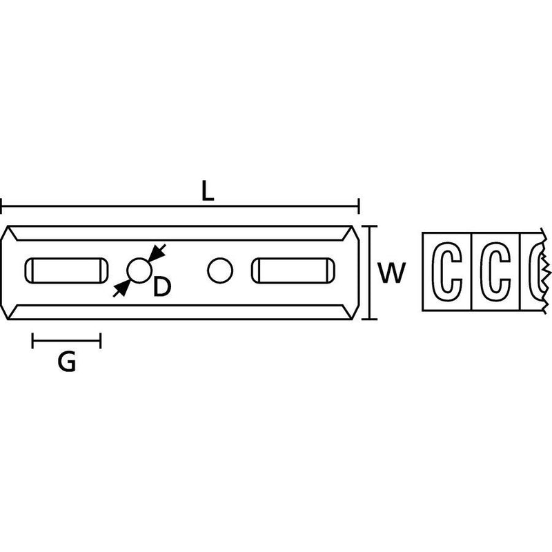 HellermannTyton - Kabelmarkierungssystem Edelstahl-Träger SSC46SS316ML10 5 Einzelmarkierer