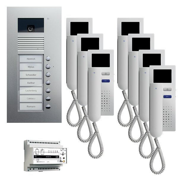 TCS Tür Control - Türsprech-Set Videosprechanlgenset color PVU1670-0010 7 Tasten Freisprech