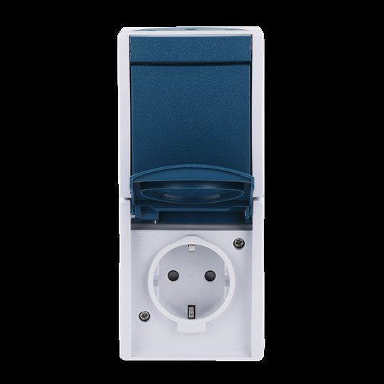Busch-Jaeger - Schalter-/Steckdosenkombination Kombination SCHUKO 2601/6/20 EBW-53 Steckdose, mit Wipp