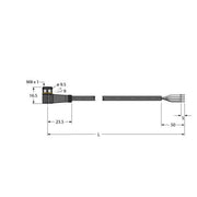 Turck - Konfektioniertes Sensor-Aktor-Kabel Aktuator- u. Sensorleitung PKW4M-20/TXG PUR