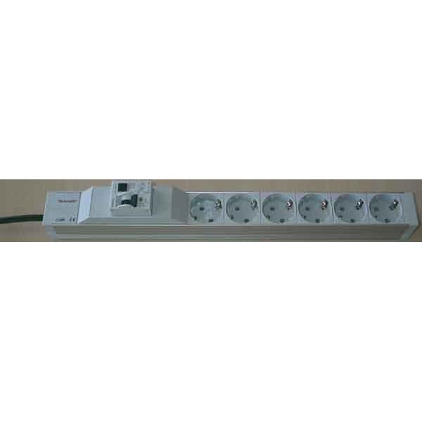 Schroff - Power distribution unit (PDU) Steckdosenleiste 60110217 6f, m.Fehlers.Schutz