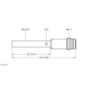 Turck - Induktiver Näherungsschalter Sensor BI1-EH04-AP6X-V1331 induktiv