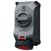 Mennekes - CEE-Steckdose abschaltbar, abgesichert (IEC 60309) Wandsteckdose 5802506H DUO R 16A5P6h 400V