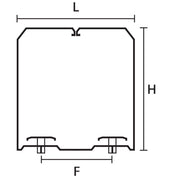 HellermannTyton - Halteklammer für Verdrahtungskanal Drahthalteklammer 181-50640(40) schwarz − 40 Stück
