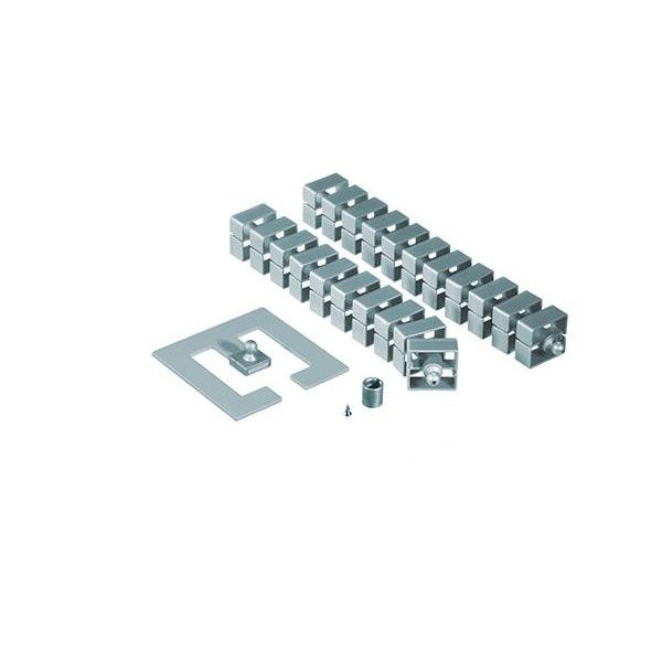 Bachmann - Kabelführung für Gehäuse/Schränke Kabelschlange Quadro-Set 930.017 silber