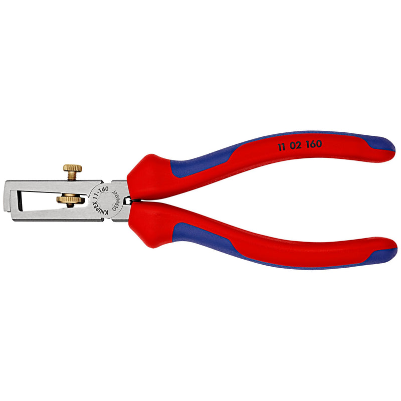Knipex - Abisolierzange 11 02 160 SB schwarz, 160mm