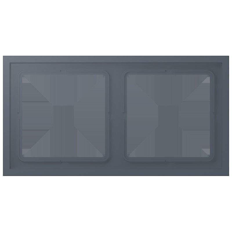 Jung - Abdeckrahmen Rahmen 2-fach LCZ 982 BF 262 gris fonce 59
