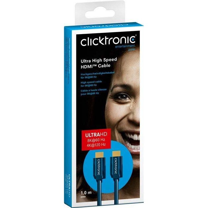 Clicktronic - Konfektioniertes A/V-Kabel Ultra HighSpeed HDMI Kabel 40990 2m,TypA,f.4K/8K