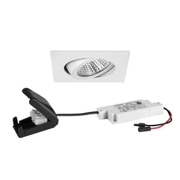 Brumberg Leuchten - Downlight/Strahler/Flutlicht LED-Einbaustrahler 230V 39465073 3000K quadratisch