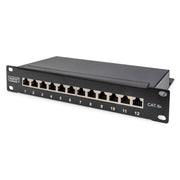 DIGITUS - Patchpanel Kupfer Patchpanel DN-91612S-EA 10 Zoll 12x Cat6A