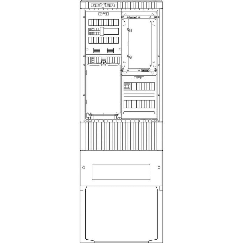 ABN - Zähler-Komplettschrank Zähleranschlusssäule SZ175ZZ1505 1 ZP 5pol