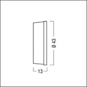 Zumtobel - Lichttechnisches Zubehör/Ersatzteile für Leuchten Abblendring SUP2 M FOIL OVAL1/60 3000K mit Folie