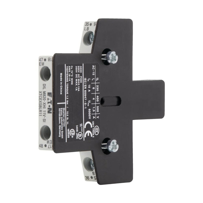 Eaton - Hilfsschalterblock Hilfsschalterbaustein DILM820-XHI11V-SI 1S1Ö links zeitvers
